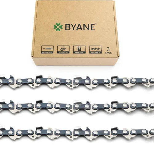 Miniatura 31 de BYANE Cadena de motosierra mini de 6 pulgadas, versión nueva 2024, 6 pulgadas 1/4" de paso LP, calibre.043 pulgadas, 37 eslabones de transmisión, se