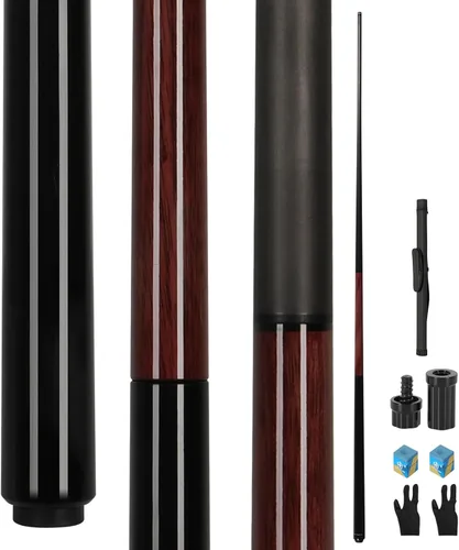 Carbon Fiber 3-Piece Jump Break Cue Stick 24-25 oz, 58 inch, 3 * 8 * 8 Joint, 13mm Phenolic Tip for Jumping or Breaking