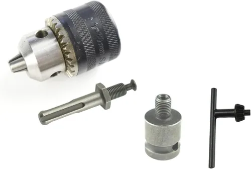 CHANCS 3/8-24UNF Adaptador de portabrocas de 0.059 in-0.394 in con vástago SDS Plus y adaptador hembra cuadrado de 1/2 pulgada para taladro de llave
