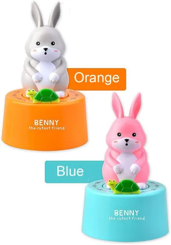 Miniatura 5 de Conejo de dibujos animados modelo temporizador mecánico 60 minutos de cocina Gadget reloj de cocina contadores de alarma temporizador manual