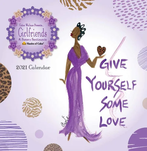 Miniatura 10 de Shades of Color Girlfriends, A Sister's Sentiments - Calendario afroamericano 2018 de Cidne Wallace de 12 x 12 pulgadas, (18GF)