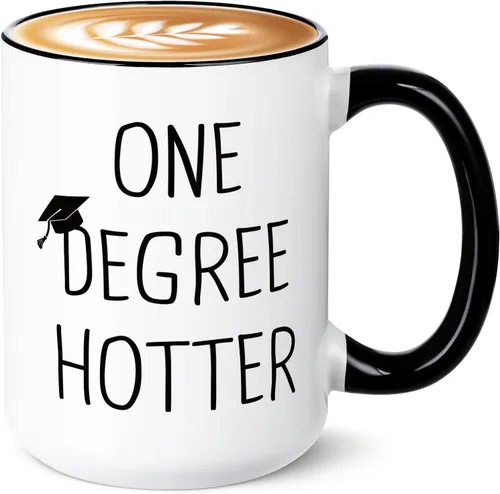 Miniatura 10 de Regalos de graduación para ella, él, taza de cerámica de 11 oz para un grado más caliente - 2026 divertida universidad, maestría, doctorado