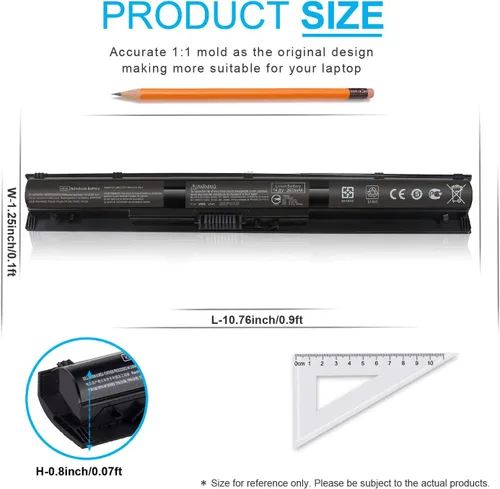 Miniatura 2 de 800049-001 KI04 K104 Batería para HP Pavilion 17-g 17t-s 15-ab 15t-ab 15-an 15-ab223cl 15-ab243cl 15-ab247cl 17t-s100 17-g119dx 17-g192dx 17-g133cl
