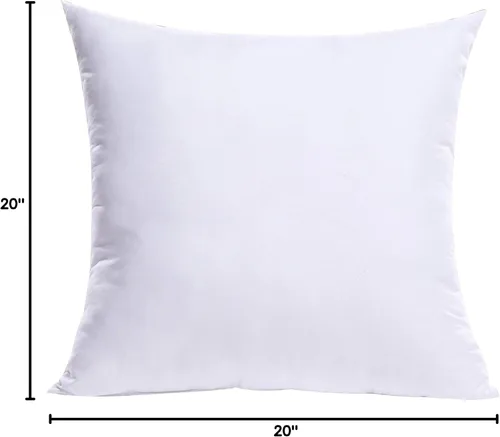 Miniatura 8 de MIULEE - Relleno de cojín cuadrado, cojín decorativo para cama, sillón y sofá, 20 x 20 pulgadas