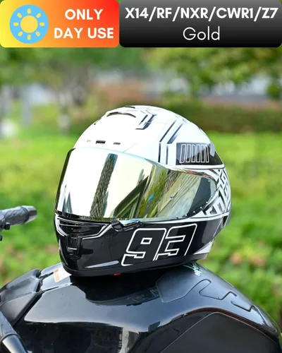 Miniatura 3 de CWR-F1 Protector para Visor RF-1200 Visor X14 NXR RF-SR Z7 de Repuesto para Casco de Motocicleta Protección Solar Anti-Rayones, Universal