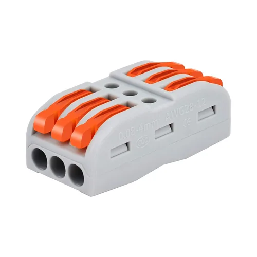 Miniatura 37 de Nineleaf Conectores de cable de palanca, conectores compactos de empalme de alambre en línea, terminales eléctricos modulares reutilizables 1 en 1