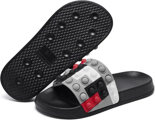 Miniatura 7 de Engtoy Kid Boys Girls Slides Sandals For Kid Unisex Child Slippers Lightweight Non-slip Open Toe Comfy Shower Beach Funny Slide Sandals
