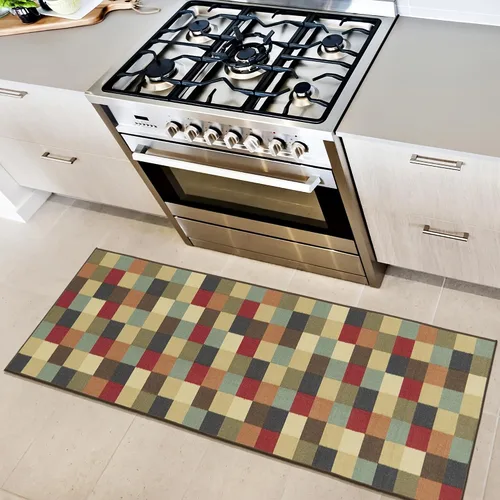 Miniatura 44 de Ottomanson Alfombras de 5 x 6 pies 6 pulgadas para sala de estar, alfombra de área para dormitorio, antideslizante, duradera y grande para zonas