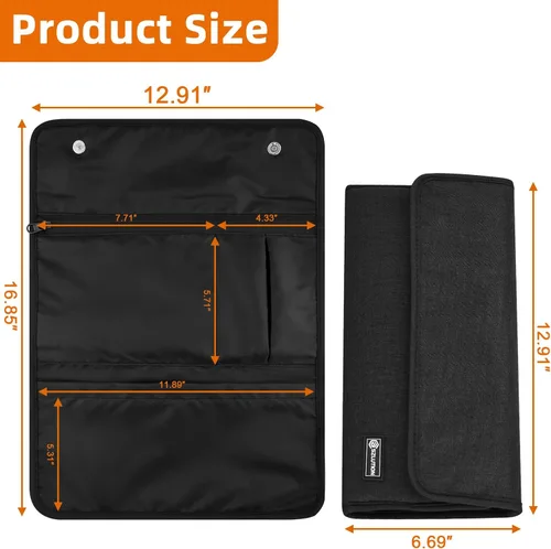 Miniatura 3 de Funda de viaje para accesorios de Apple, compatible con teclado mágico, trackpad, mouse - Funda (negro)