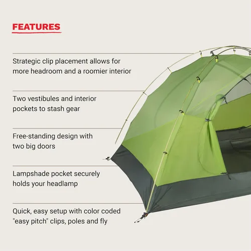 Miniatura 5 de MARMOT Crane Creek 2P/3P - Tiendas de campaña y huellas para acampar y mochileros