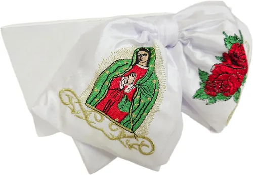 Miniatura 3 de A&C Quinceañeras and More Charro mexicano con bordado Virgen de Guadalupe Moño charro con Virgen de Guadalupe bordada