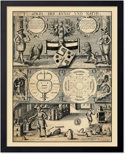 Miniatura 68 de Poster Master Póster astrológico clásico, impresión de ciencia vintage, regalo para artistas, amigos, el antiguo zodiaco de Egipto, rueda