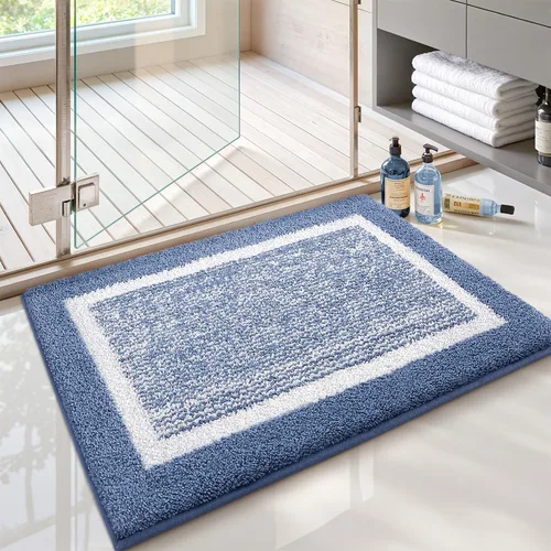 Miniatura 20 de Color&Geometry - Tapete, alfombra para baño Gris Blanco