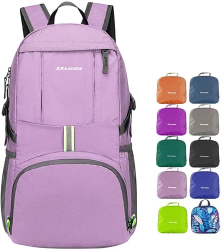 Miniatura 9 de Mochila ligera y plegable de 35L impermeable, duradera, mochila de viaje para senderismo