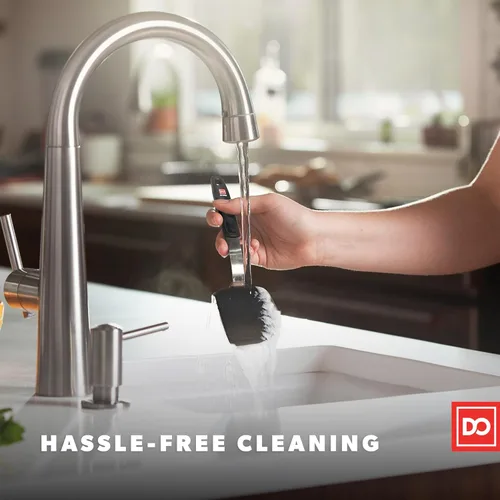 Miniatura 6 de DI ORO - Espátulas para uso en la cocina, silicona resistente al calor de 600 °F, juego de espátulas giratorias para cocinar, espátulas anchas