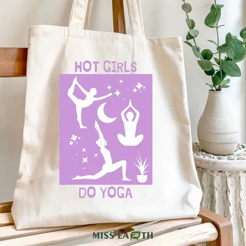 Miniatura 3 de Bolsa de lona de algodón estética, reutilizable, para mujer, regalo casual, vacaciones, tienda, trabajo, gimnasio, yoga, divertido y lindo