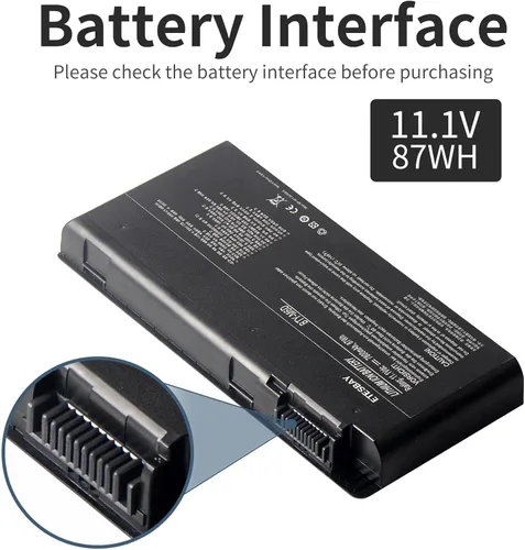 Miniatura 4 de BTY-M6D - Batería de repuesto para portátil MSI GT60 GT70 GX780R GX680 GX780 GT780R GT660R GT663R GX660 GT680R GT783R 11.1V 7800mAh Nuevo 9 celdas