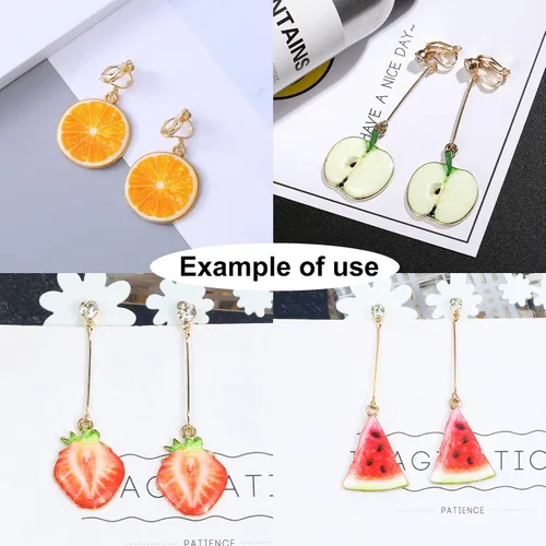 Miniatura 7 de 32 dijes de esmalte en tono dorado surtidos, limón, sandía, naranja, fresa, manzana, delicados, colgantes, fruta, alimentos, para aretes, joyería
