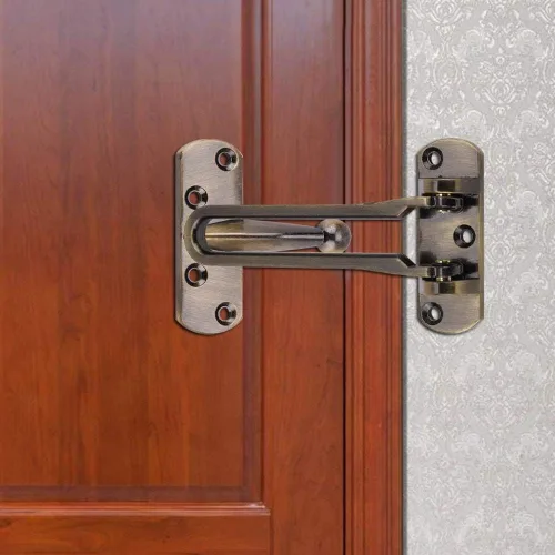 Miniatura 4 de Yosoo Cadena de seguridad de bloqueo de restrictor de bloqueo de ventana de seguridad de aleación de zinc multicolor (bronce)