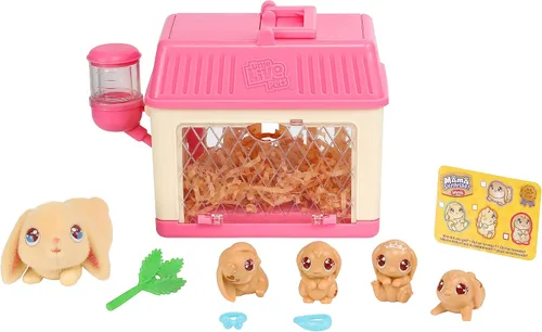 Miniatura 9 de Little Live Pets Set de Juguetes de Conejo Mama Surprise, Conejera de Animales Interactiva con 3 Bebés Sorpresa, Más de 20 Sonidos, Accesorios