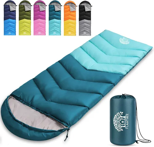 Miniatura 11 de Sleeping Bags for Adults & Kids for Camping Hiking Trips Warm Cool Weather, Lightweight and Waterproof with Compression Bag, 3-4 Season Indoors