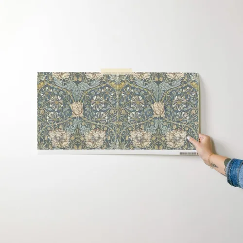 Miniatura 7 de Muestras de papel tapiz autoadhesivo – Papel tapiz de damasco floral neutro, artes y manualidades, diseño victoriano de jardín inglés Morris
