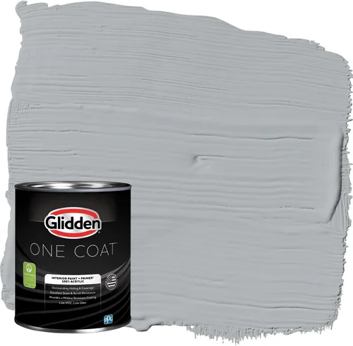 Miniatura 49 de Glidden Pintura Interior + Imprimación: Gris/Plata Antigua, Una Capa, Satinado, 1 Galón