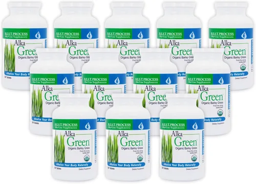 Miniatura 9 de Alka•Green Tablets Mejor Proceso Alcalino - Suplemento de hierba de cebada orgánica densa en nutrientes - Fuente natural de enzimas y aminoácidos