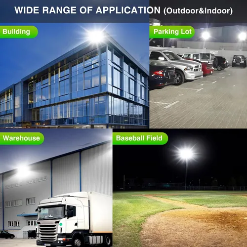 Miniatura 30 de STASUN - Luz de inundación LED para exteriores, 150 W, 15000 lúmenes, 6000 K, luz blanca IP66, impermeable, luz de estacionamiento comercial, 3