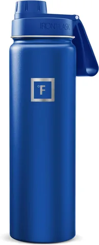 Miniatura 115 de IRON °FLASK Frasco de hidratación para acampar y senderismo con pajilla, botella de agua deportiva de acero inoxidable con aislamiento de boca