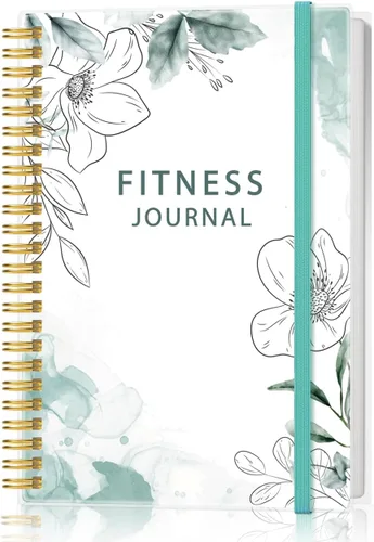 Miniatura 10 de Diario de fitness simplificado para mujeres y hombres, diario/planificador de entrenamiento A5 diario de registro de ejercicios para pérdida