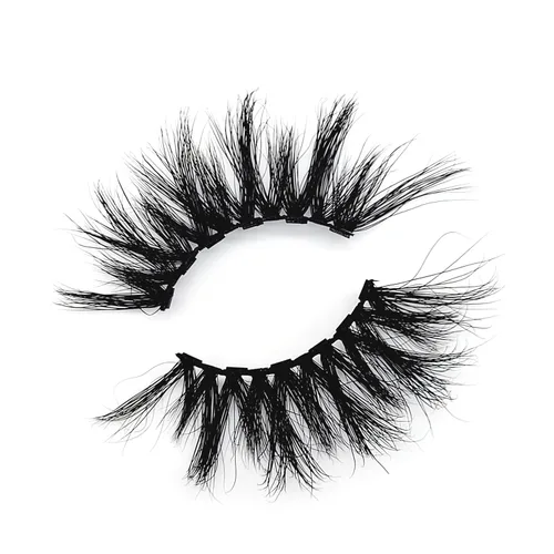 MISSLADY Pestañas magnéticas de visón real 3D de 6 imanes de 0.98 pulgadas, dramáticas, largas, finas, esponjosas (M3D-512, 0.984 in, 1 par sin
