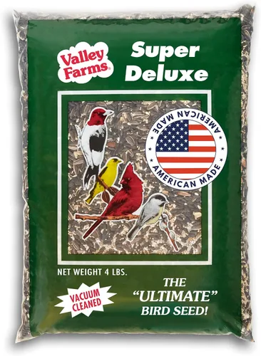 Miniatura 10 de Valley Farms Super Deluxe - Alimento para pájaros silvestres (15 libras) para comederos exteriores – 0% rellenos – cargas de semillas de girasol