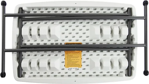 Miniatura 6 de Global Industrial Mesa plegable de plástico de altura ajustable, 30 "x 20", blanco