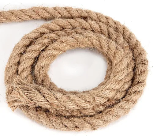 Miniatura 3 de JOIKIT Cuerda de yute natural de 1/2 pulgada y 164 pies, cuerda de cáñamo torcida de 0.472 in de grosor para manualidades, jardinería, agrupación