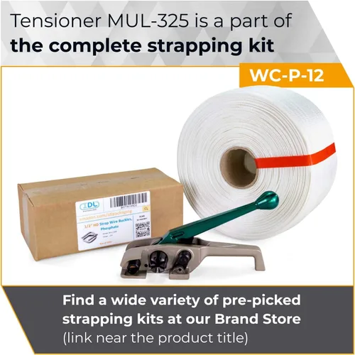 Miniatura 7 de IDL Packaging MUL-325 PRO Tensor resistente para flejes de cables tejidos y compuestos, ancho de correa de hasta 3/4