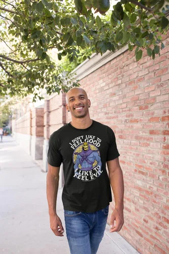 Miniatura 4 de Camiseta de manga corta para adulto con texto en inglés "Masters of The Universe Sci-Fi 80s Skeletor I Like to Feel Evil
