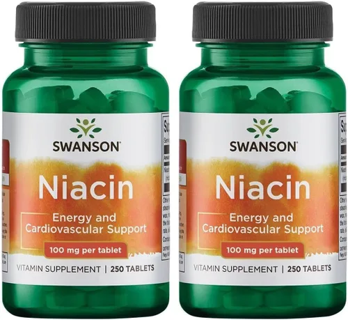 Swanson Niacina (B3) Cardio Health Support Metabolismo de carbohidratos 500 miligramos 250 cápsulas