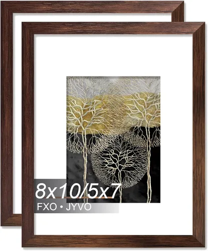 Miniatura 156 de Fxojyvo Marco de Fotos de 4x6, Muestra Foto de 3.5x5 con Paspartú o 4 x 6 Sin Paspartú, Liviano y de Alta Transparencia Marco de 4 por 6 para Pared