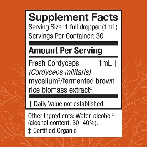 Miniatura 2 de Host Defense Extracto de Cordyceps - Suplemento de apoyo inmunológico y energético - Suplemento de salud renal con Cordyceps - Apoyo físico