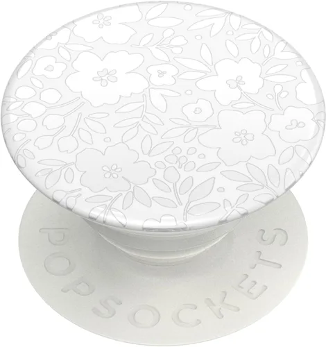 PopSockets Agarre para teléfono con soporte expandible, agarre adhesivo, color blanco fresco