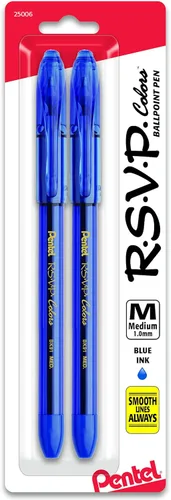 Miniatura 9 de Pentel® R.S.V.P.® - Bolígrafos de punta media, 0.039 in, barril transparente, colores de tinta surtidos, paquete de 8 Varios
