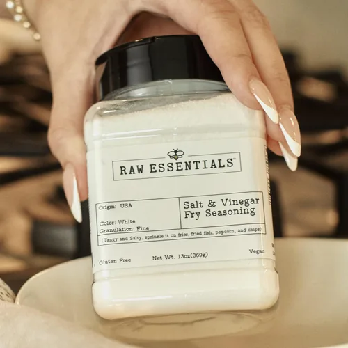 Miniatura 6 de Raw Essentials Condimento para papas fritas con sal y vinagre, condimento gourmet, ideal para pescado frito, palomitas de maíz y papas fritas