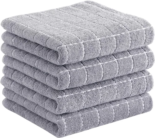 Miniatura 35 de Homaxy Paños de cocina 100% algodón de felpa, toallas de cocina ultra suaves y absorbentes para la cocina, adecuadas para secar y lavar platos