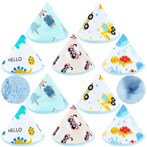 Miniatura 10 de Timgle 10 Piezas Fundas de Terciopelo de Coral para Orina para Bebé Niño, Fuerte Absorción de Agua Protector de Orina para Bebé Niño, Accesorio