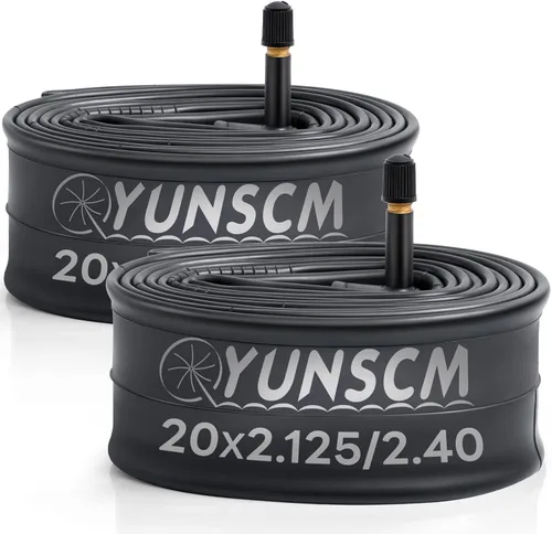 20" Bike Tube 20x2.125 20x2.25 20x2.30 20x2.35 20x2.40 AV32mm 20 Inner Tube Compatible with 20 x 2.125-2.40 BMX, Road, Mountain Bicycle Tire Tube