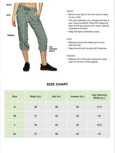 Miniatura 6 de RBX Active - Pantalón capri de cuerpo ligero y tejido elástico con cordón, moda para la mujer