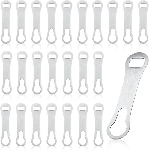 Miniatura 8 de Meanplan Abrebotellas de 24 piezas, abridor de cerveza, barra de acero inoxidable, llave de perro, hueso de metal, abrebotellas de vino y removedor