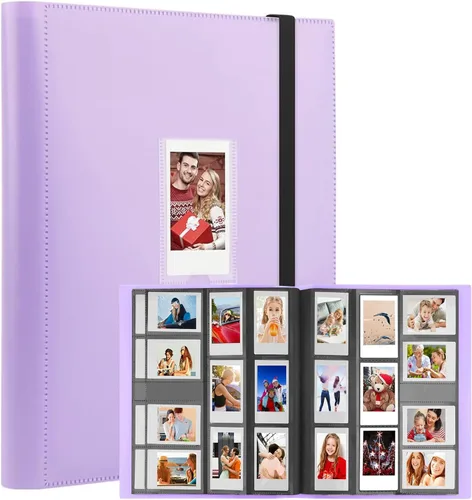 Miniatura 15 de Veicevol Álbum de fotos de 640 bolsillos para cámara Fujifilm Instax Mini, cubierta de cuero, álbum de fotos para cámara instantánea Instax Mini 12