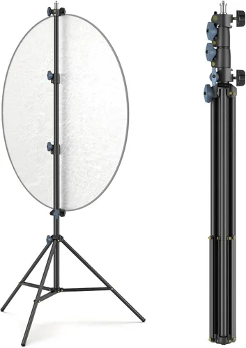 LINCO Lincostore - Soporte de luz para fotografía de estudio de 90 pulgadas/7.5 pies, soporte para panel reflector con soporte reflector